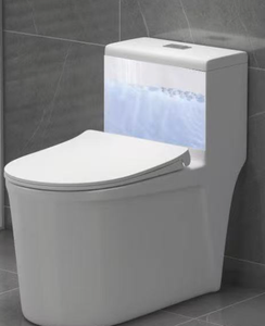 โถสุขภัณฑ์เซรามิกสีขาวเงาสูง แบบชิ้นเดียว ระบบกดน้ำสองปุ่ม - Product Image 3