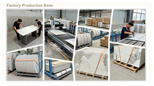 Tavolo da Pranzo Moderno Rettangolare Allungabile <span class=keywords><strong>per</strong></span> 6-8 Persone, Facile da Pulire, Finitura Lucida, Piano in Pietra Sinterizzata, <span class=keywords><strong>Gambe</strong></span> in Legno <span class=keywords><strong>per</strong></span> Hotel - Product Image 4