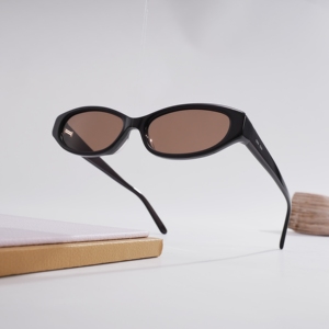 Lunettes de soleil ovales vintage en acétate, tendance Y2K, petite monture, pour femme, design de marque de luxe, verres colorés effet gelée, protection UV400 - Product Image 2