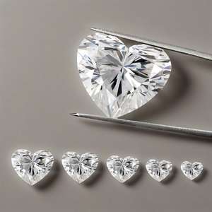 Tamaño pequeño Heart Cut Def Vs Diamonds Lab Heart Shape Lab Diamonds Cvd Loose Lab Grown Diamonds Envío de 1 día - Product Image 3
