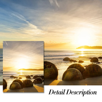 Affiches murales modernes, paysage de plage naturel, peintes à la bombe, sans cadre, impressions sur toile, esthétique du coucher de soleil sur la mer, peinture sur toile