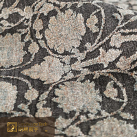 LandScopeTech Tapis de style persan rétro en fibre de polyester tissée haute densité, aspect suède, respectueux de la peau, anti-salissure, résistant à l'usure, pour espaces ouverts