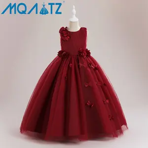 MQATZ Children's Performance Fancy Party Dress Frock Design Tulle Flower Dresses For Girl LP-509