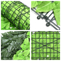 Panneau de feuilles d'herbe de gazon artificielles haute densité, résistant aux UV, écologique, pour clôture de jardin, balcon, décoration murale (personnalisable)