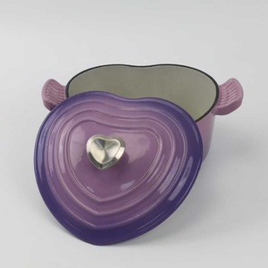 <span class=keywords><strong>Cocotte</strong></span> <span class=keywords><strong>en</strong></span> <span class=keywords><strong>fonte</strong></span> émaillée à double poignée, compatible four et cuisinière, pour mariner, cuire, griller, réfrigérer, servir, antiadhésive - Product Image 3