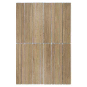 Carreaux de mosaïque en noyer et miel 30x44 cm rectifiés finition mate épaisseur 10 mm - Product Image 2