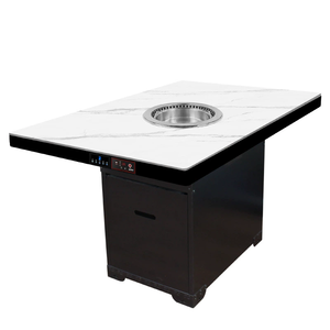Indoor Stainless Steel Smokeless Korean BBQ <strong>Table</strong> Gas Grill with Exhaust System Easily Assembled Cleaned for Commercial Home Use - Product Image 5