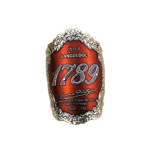 <span class=keywords><strong>ขวด</strong></span>ไวน์ฉลากโลหะเคลือบลายนูนฉลากต่อต้านการปลอมแปลงฉลากไวน์<span class=keywords><strong>หอม</strong></span>โลโก้3D ตามสั่ง - Product Image 5