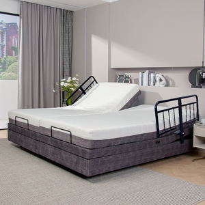 Cama Médica Eléctrica Tecforcare para Hospitales, Marco Ajustable en Altura, Moderna, para Cuidado de Ancianos en Residencias, Mobiliario Médico - Product Image 6