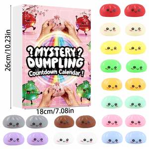<span class=keywords><strong>Calendario</strong></span> <span class=keywords><strong>de</strong></span> <span class=keywords><strong>Adviento</strong></span> 24 en 1: Caja Sorpresa <span class=keywords><strong>de</strong></span> Dumplings Misteriosos, Juguete Blandito <span class=keywords><strong>de</strong></span> Comida Simulada, Juguete Antiestrés Fidget, Regalo Unisex para Todas las Edades, Temática <span class=keywords><strong>de</strong></span> Películas - Product Image 5