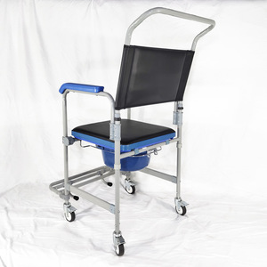 Chaise de douche Ome avec siège de toilette, capacité de 150 kg, équipement de sécurité pour la salle de bain, portable, pliable, design moderne - Product Image 4