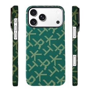 เคสโทรศัพท์ลายคาร์บอนไฟเบอร์แบบแม่เหล็กสำหรับ iPhone 17 15 16 Pro Max 17 Air รองรับการชาร์จไร้สาย ป้องกันแรงกระแทก ฝาหลังแข็ง - Product Image 1