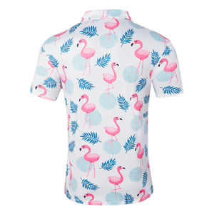 เสื้อโปโลกอล์ฟคุณภาพสูงพร้อมการพิมพ์ที่ระบายอากาศได้ดีและสะดวกสบายโปโลกอล์ฟแห้งเร็วและป้องกันการหลุดเป็นแผ่น - Product Image 2