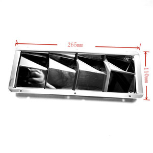 Isure Rectangular Stainless Steel Ventilation Panel 265mm X 110mm For Rv Boat <b>Yacht</b> - Product Image 1