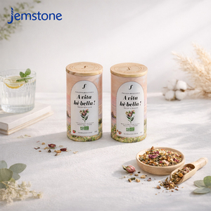 Empaque de Tubo de Papel Kraft Biodegradable y Reciclable Personalizado para Té, Café y Bebidas, Impresión CMYK a Color Personalizada - Product Image 1