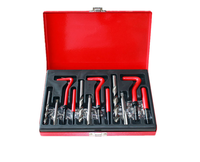 Kit de Reparación de Automóviles, Kit de Instalación de Tornillos de Acero HSS M8 M10 M12 M14, Kit de Herramientas Manuales, Estuche Rígido, OEM