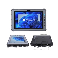 Tablet PC Industrial Resistente de 10.1'' con CPU I5-1235U, Sistema Operativo Windows, Pantalla de 750cd/m2, Wifi6, RJ45/RS232/HDMI, NFC, Escáner de Código de Barras 2D, UHF RFID