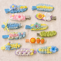 Kit de Manualidades con Pegamento en Crema Decoden para Pinzas de Pelo, con Dijes de Resina, Suministros de Resina Epoxi para Niñas, Accesorios para el Cabello Hechos a Mano, Regalo