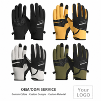 Gants de cyclisme et de ski unisexes imperméables, coupe-vent et compatibles écran tactile avec logo personnalisé pour les sports de plein air et la conduite