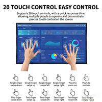Tablette tactile interactive intelligente 55/65 pouces, écran LCD 4K, tableau interactif pour salle de classe