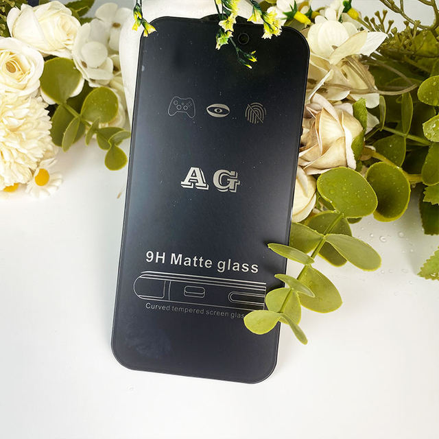AG 9H Tempered Glass for iPhone 17 Air 16 Plus 15 14 13 12 Pro Max 11 Matte Full Glue Glass Screen Protector