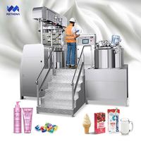 Homogénéisateur cosmétique sous vide, mélangeur émulsifiant à cisaillement élevé, cuve de mélange d'émulsion, machine d'émulsification avec lavage liquide