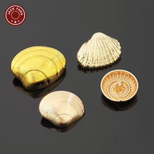 Botones Metálicos con Vástago, Botones Personalizados con Formas Irregulares, Logotipo Grabado, Botones Dorados para Ropa - Product Image 4