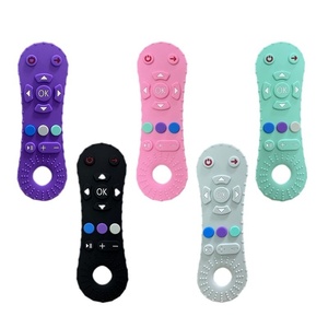 बेबी रिमोट कंट्रोल टीईईथर सिलिकॉन कार्टून चबाने वाली छड़ी भोजन ग्रेड टीईथिंग - Product Image 1