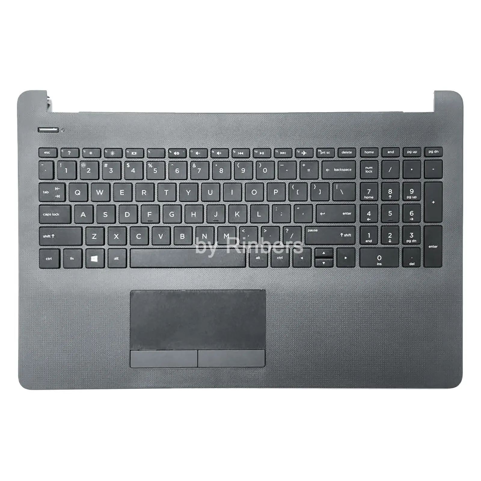 TPN-C129 929906-001 Casing Atas Palmrest Abu-abu Keyboard AS dan Touchpad untuk H-P Pavilion 15-BP 15-BS 15-BW 250/255 G6