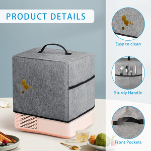 Ice Cream Maker Dust Cover Home Kitchen Appliance Protective Cover Easy Clean With Front <b>Pockets</b> - Product Image 1