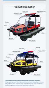 เรือกู้ภัยแบบลอยน้ำสำหรับขาย รถเอทีวีสะเทินน้ำสะเทินบก รถบรรทุกขนส่งฉุกเฉินแบบติดตั้งบนแทร็ก สำหรับการขนส่งพิเศษในพื้นที่ที่มีน้ำท่วม SL-8 - Product Image 3