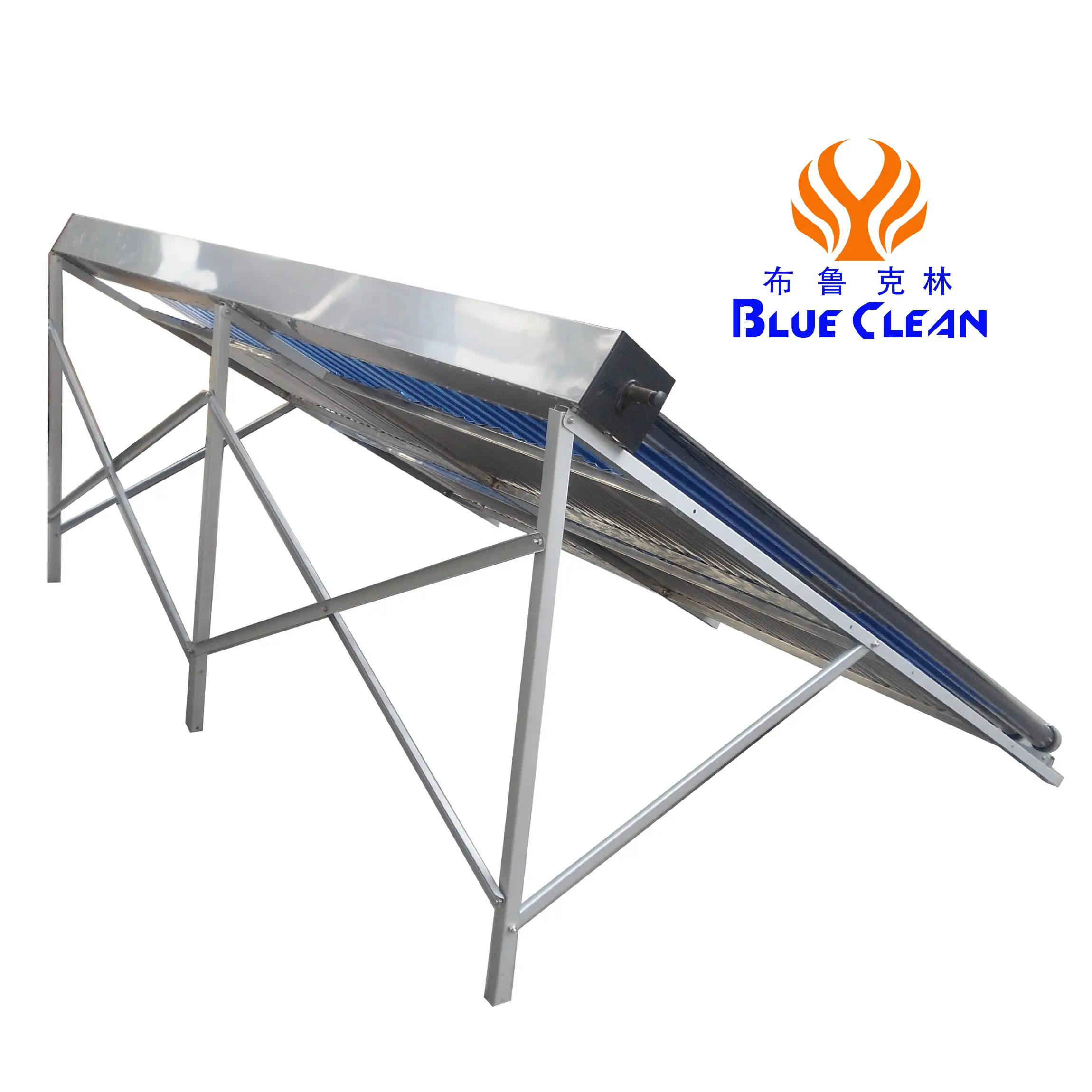 square evacuated tube solar water heating system pressured