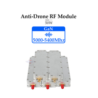GaN 5000-5400Mhz 50W RF Anti-Dron Broadband pour système Anti Dron autel Supress UAV FPV C-UAS FPV Wireless Module PA Module
