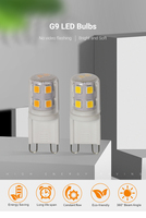 Ampoule LED G9 2,5W 200LM, capsule en céramique PC, lampe AC220-240V 2700-6500K, base G9, lumière LED en forme de maïs pour l'éclairage de lustre domestique