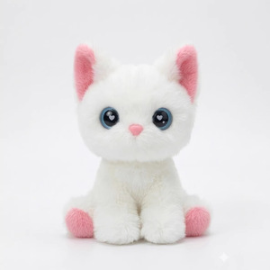 Gato de Peluche Personalizable con Diseño de Bandana, Agrega tu Logotipo, Adorable Muñeco de Gatito, Compañero para Escritorio y Cama - Product Image 5