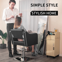 Chaise de salon de coiffure en cuir synthétique de qualité supérieure avec mousse à mémoire de forme, design moderne, confort luxueux pour utilisation en salon de coiffure