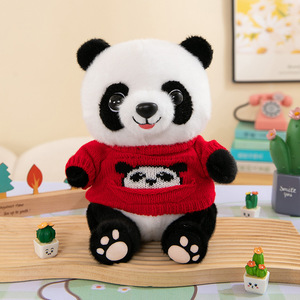Peluche Panda en tissu avec logo personnalisé, vêtements, sweat-shirt, coussin, cadeau, impression du logo de l'entreprise - Product Image 5