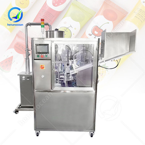 Machine de remplissage et de scellage automatique de tubes en aluminium pour crème cosmétique, dentifrice, graisse, machine de scellage de tubes en plastique à ultrasons - Product Image 1