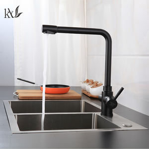 YaKe acciaio inox doppio manico con <span class=keywords><strong>acqua</strong></span> purificata <span class=keywords><strong>rubinetto</strong></span> lavandino <span class=keywords><strong>acqua</strong></span> calda e fredda miscelatore <span class=keywords><strong>rubinetto</strong></span> lavello per cucina - Product Image 4