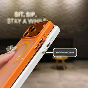 เคสโทรศัพท์แม่เหล็กแบบบางพิเศษคุณภาพสูง ผิวด้านโปร่งแสง สำหรับ iPhone 18 16 17 Pro Max รองรับการชาร์จไร้สาย ป้องกันการกระแทก - Product Image 5