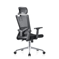 Chaise de bureau pivotante réglable en hauteur avec support lombaire, en maille plastique, pour tâches et réunions, avec base en nylon – Prix réduit