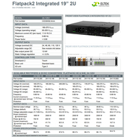 Système d'alimentation électrique CC intégré Eltek Rectifier Flatpack2 19 pouces 2U (CIO30402.4nnn CIO20402.4nnn)