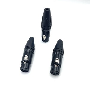 3-lõi đồng liên hệ với nam XLR <span class=keywords><strong>Microphone</strong></span> cắm vàng-mạ Pinhole IP65 Kẽm hợp kim nhà ở - Product Image 2