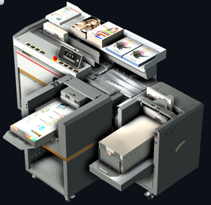 Machine à relier à double colle 100 Machine à relier à colle parfaite avec fonction d'alimentation et d'empilage pour les livres - Product Image 2