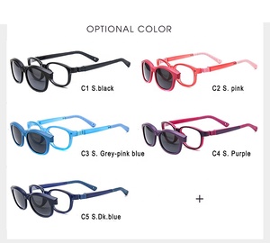 Có thể điều chỉnh dây đeo Nano kết hợp Silicone cảnh tượng với clip trên ống kính 3606 Kid quang học thể thao kính khung - Product Image 4