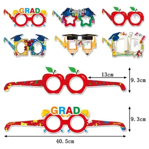 2023幼儿园毕业季派对摄影道具毕业眼镜搞笑装饰铅笔眼镜