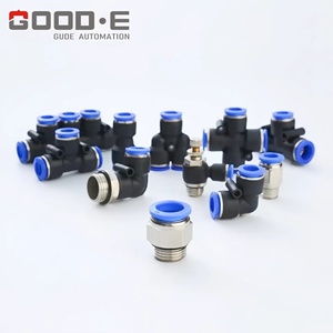 Konektor pneumatik plastik ukuran kompak G1/4 G3/8 ulir PU pipa udara Fitting cepat - Product Image 6