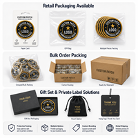 Écussons brodés personnalisés, badges logo OEM ODM, thermocollants pour vêtements, chapeaux, sacs, packs de vente au détail, fournisseur