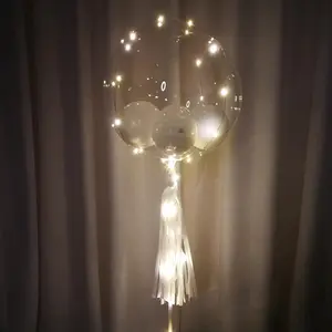 wholesale LED Bobo Balloons Kit light up led bubble balloon wedding birthday decoration set bobo balloon