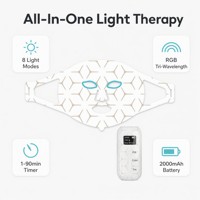 Masque facial EYCO personnalisé à LED infrarouges rouges 630nm 850nm pour la thérapie par la lumière rouge proche infrarouge